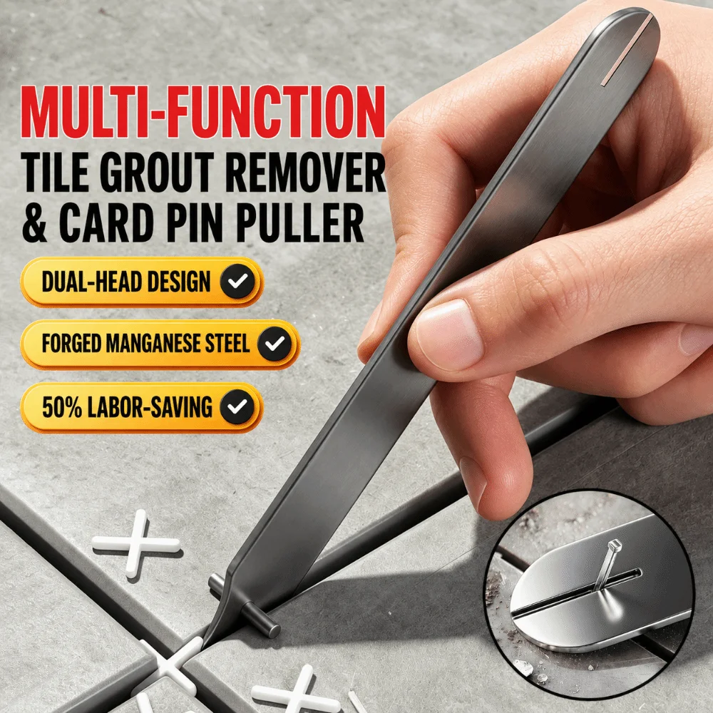Double Head Grout Removal Pliers Thickened Sharp Edge Tile Clip Remover Ultra Thin Tip Scratch Free Grout Tool Grout Cleaning
