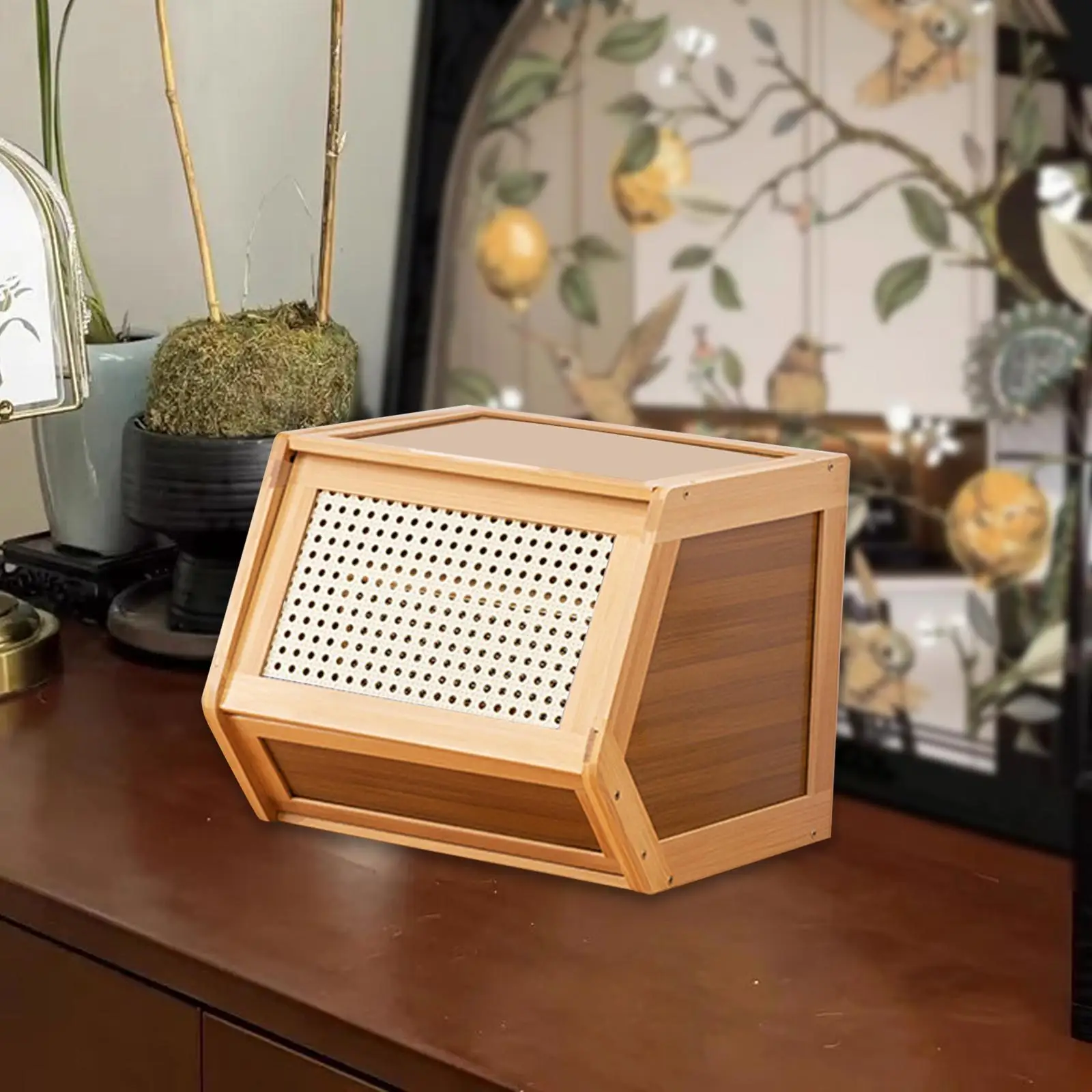 Small Countertop Cabinet Household Storage Solution for Office Supplies Dorm Cream 51cm