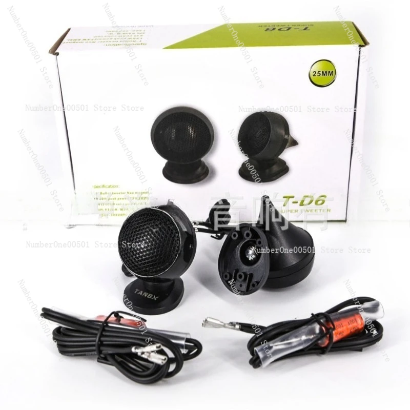 

TB-D6 2 Inch Car Tweeters Bullet Super Tweeters High Frequency Speaker Upgrade for Clear Crisp Audio In-Vehicle Sound