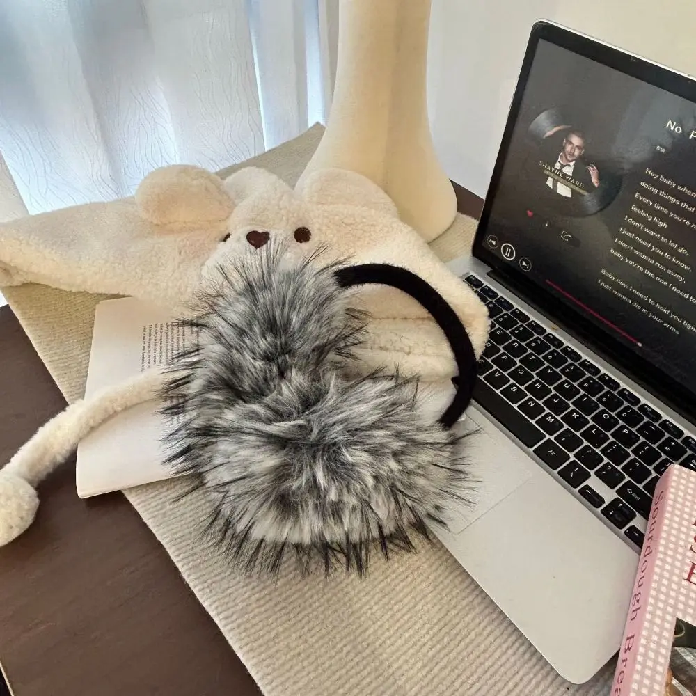 Fashion Ear Cap Imitation Fur Plush Earmuffs Solid Color Thicken Winter Earmuffs Windproof Keep Warmer Ear Mask Student