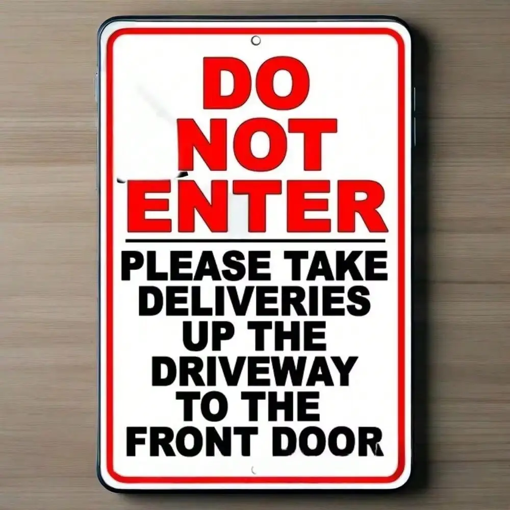 1 قطعة ريفل فيتو ™   طريق المزرعة الخاصة: دخول مصبوغ - لافتة معدنية صارمة " - لوحة متينة للمخصائص الريفية ومدخل المزرعة