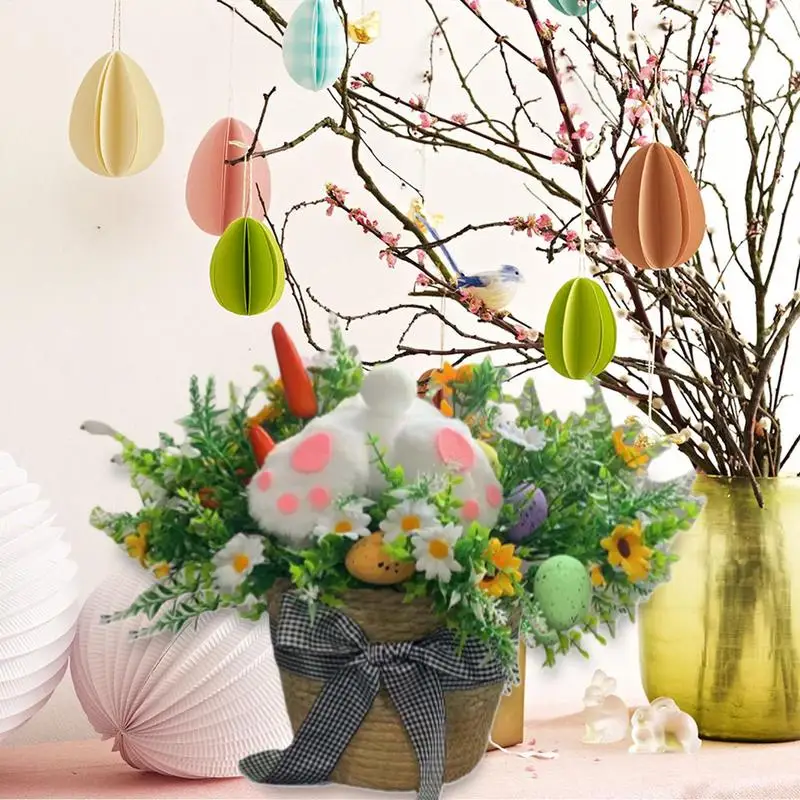 

Пасхальные украшения для дома, современный домашний декор, многофункциональное украшение с пасхальным кроликом, декоративные фигурки, универсальная эстетичная комната