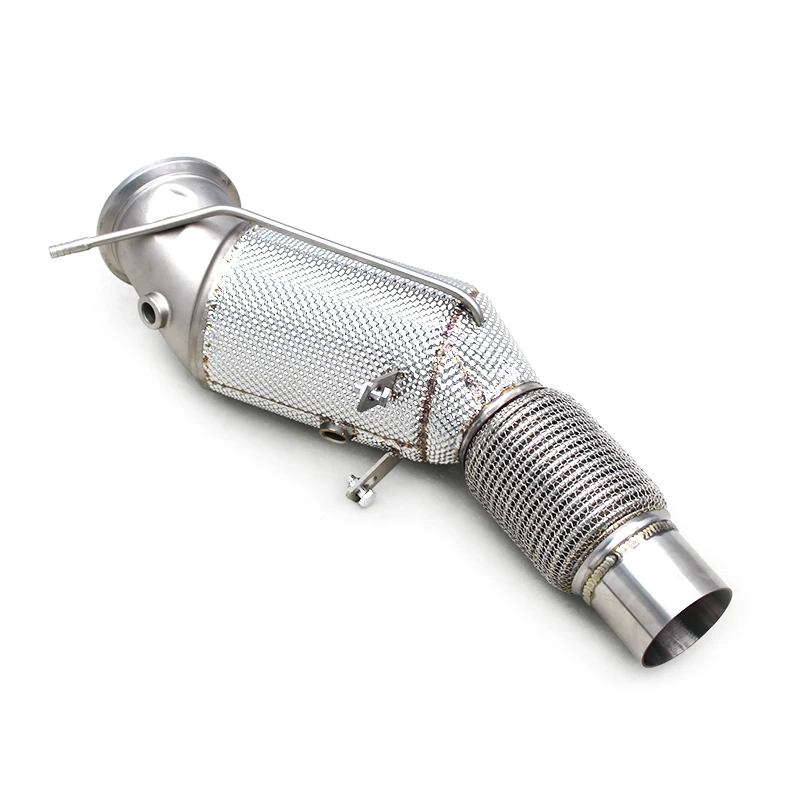 

YK Free Flow Exhaust Downpipe For BMW 325i/330i G20/G28 B48/2.0T/B58/3.0T 2020-2024 Heat Shield Header