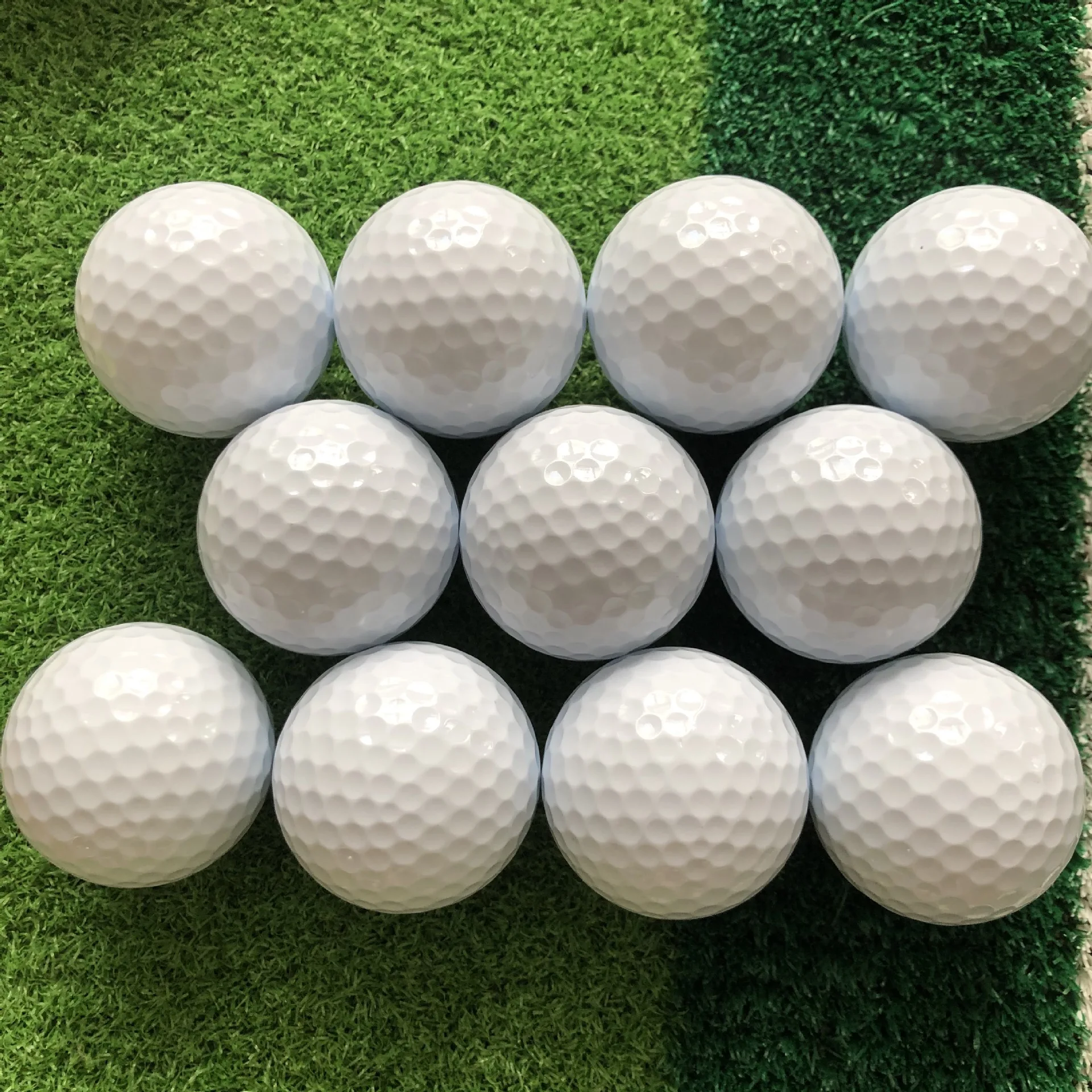 50 Pcs 2-Layer Golf Balls Max Distance, Spin Control, Durable, Precision - For Golf Indoor Or OutdoorTraining & Play