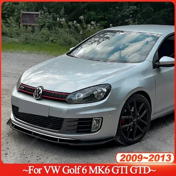 Paraurti anteriore Lip Spoiler Splitter Diffusore Copertura Deflettore 2009 2010 2011 2012 2013 Tuning Per VW Golf 6 MK6 GTI GTD 2009-2013