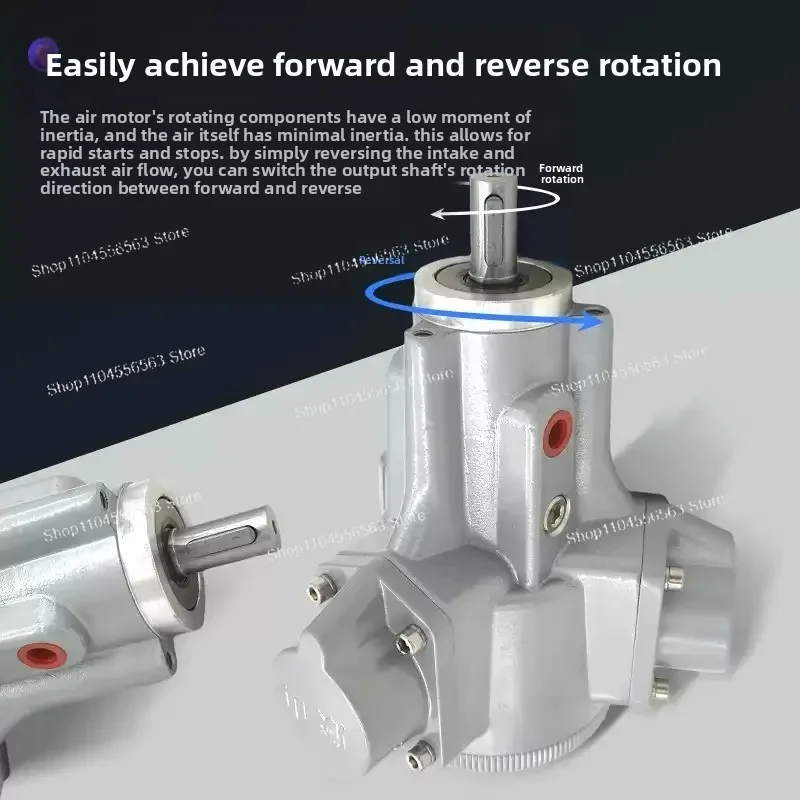 Low-Speed High Torque Pneumatic Motor - XS-HS010 Piston Adjustable Speed Reducer for Industry