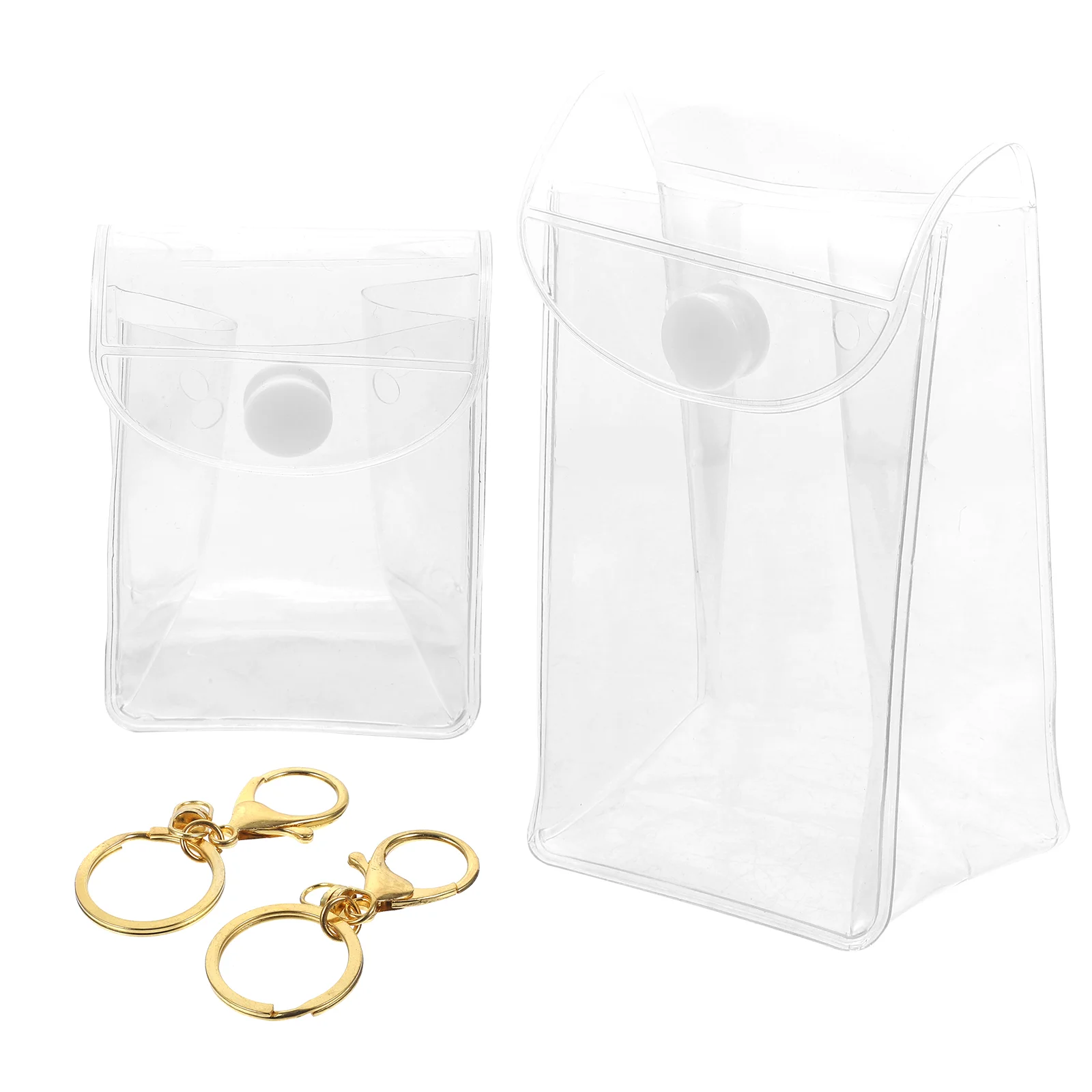 Handicrafts Storage Case Transparent Mini Wallet Lip Tint Box Lipstick Holder Keyring Lipgloss