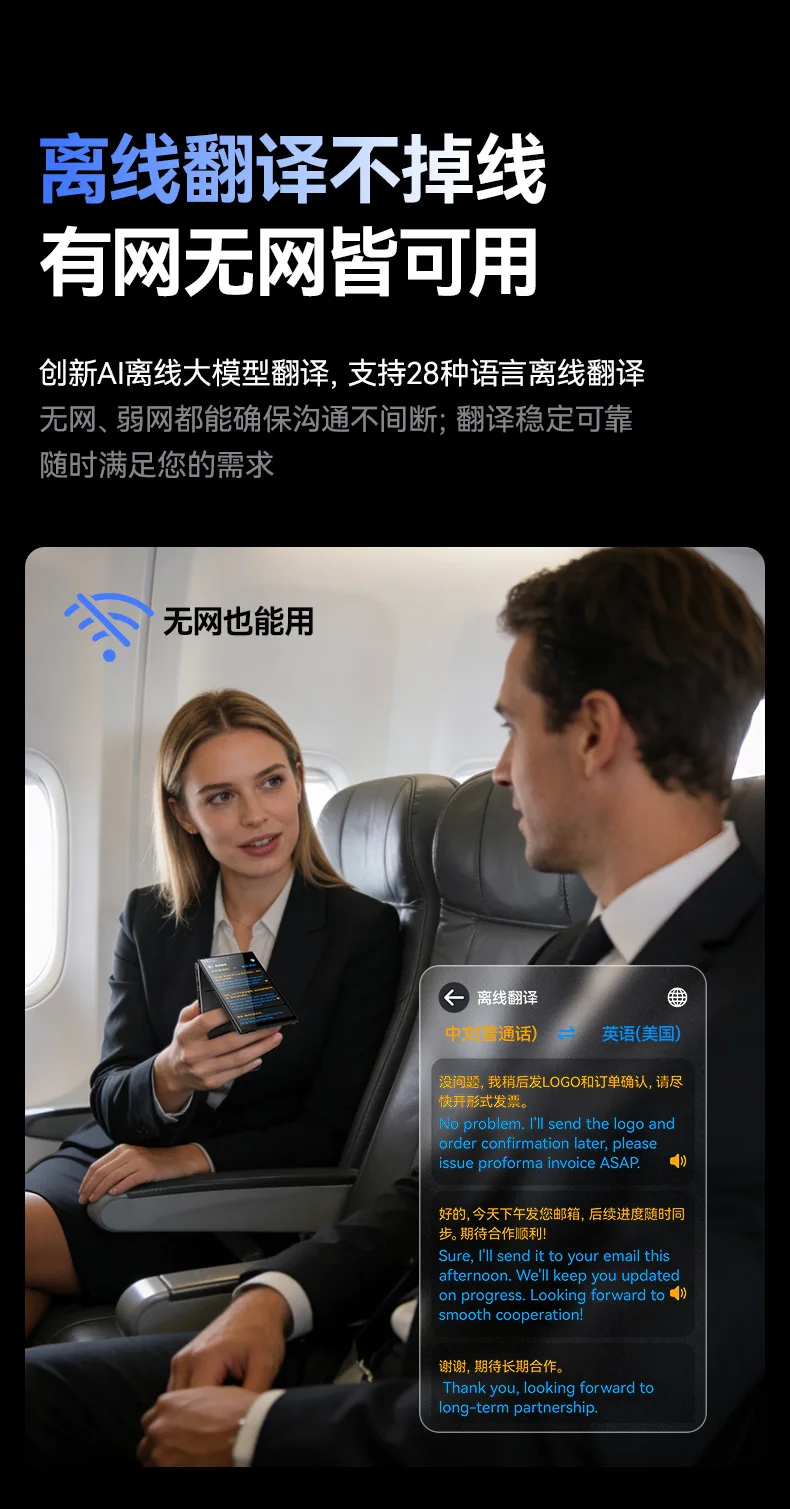 Dual Screen Offline Language Translator Real Time Simultaneous Translation