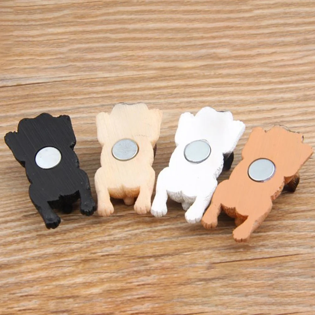 

3D French Bulldog Sleeping Dog Magnet Black Realistic Refrigerator Whiteboard Dog Magnets Home Decoration Animal Magnets