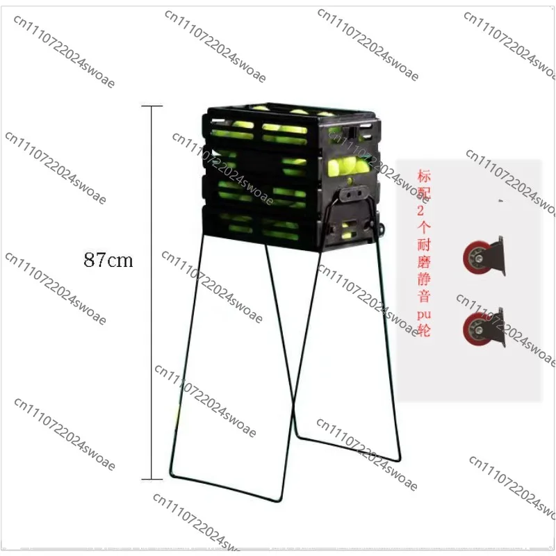 Multifunctional tennis basket/ball pickup device/ball pickup basket with wheels, net basket enhanced drop resistance
