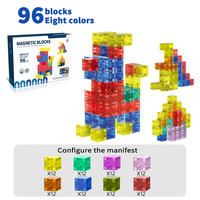 Magnetic Construction Blocks(3  Years), Learning Toys for Early Childhood Intelligence, STEM Education&Parent-Child Bonding Play