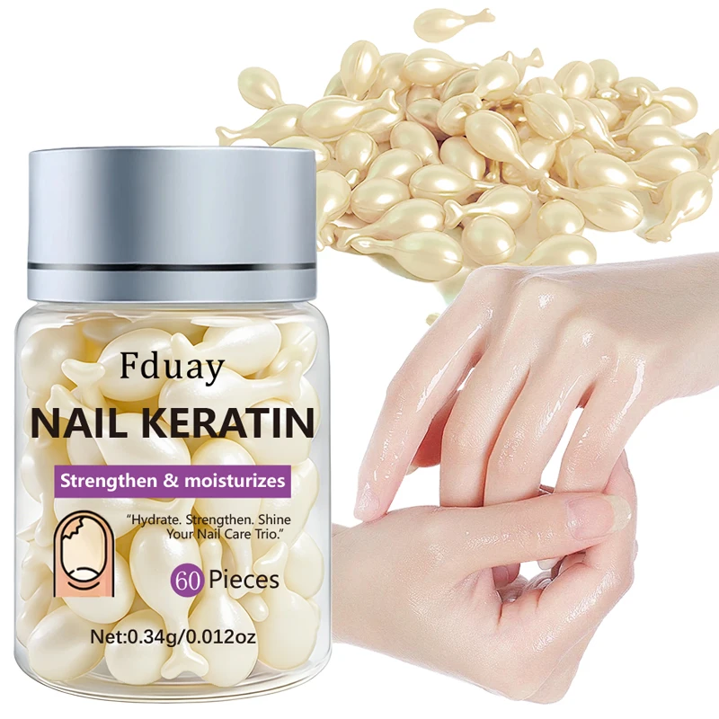 Nail Care Oil Hyaluronic Acid Australian Nut Oil Niacinamide Collagen Moisturizing Hydrating for Nail Health