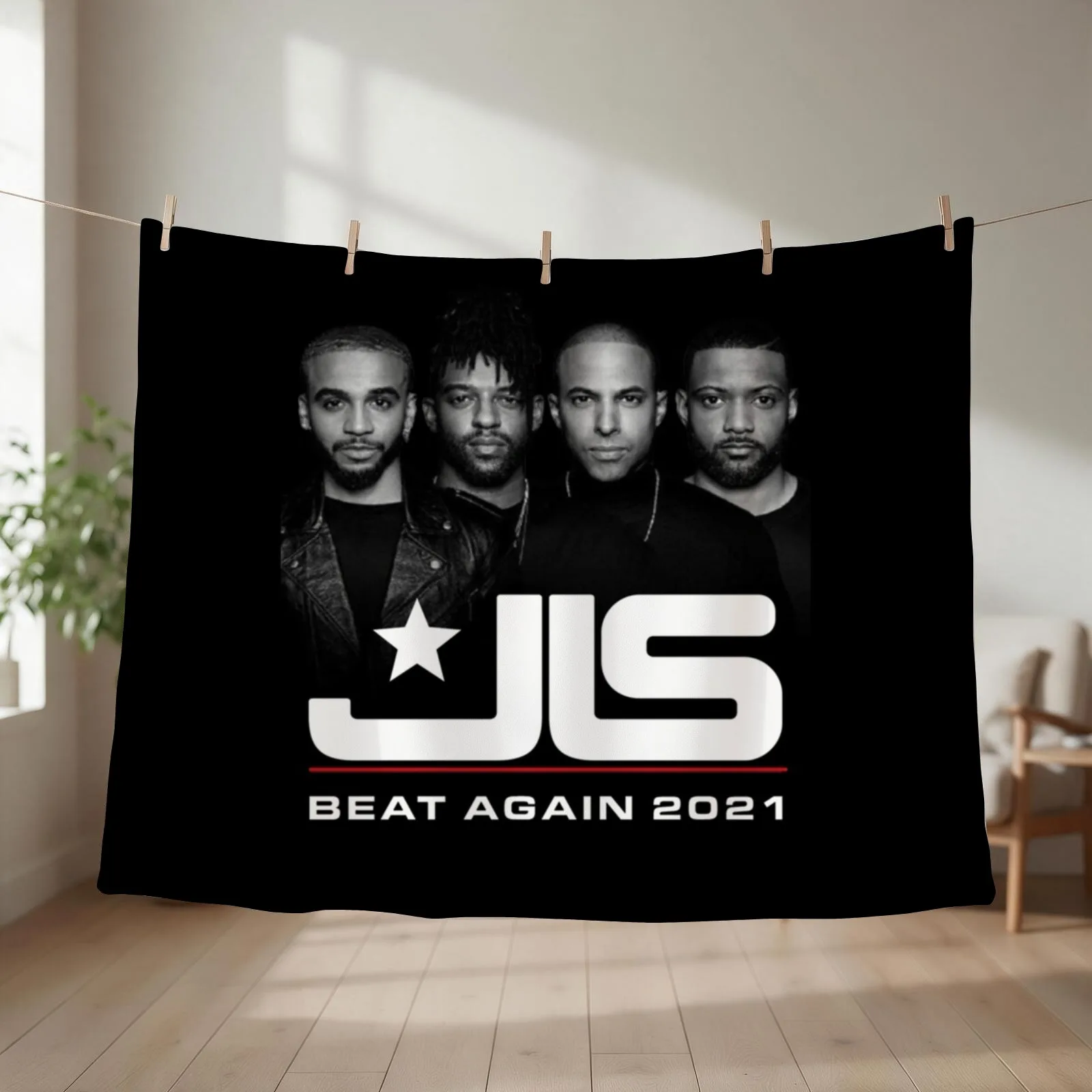 JLS BEAT AGAIN TOUR 2021 Throw Blanket couch cozy soft plush fuzzy picnic outdoor blanket