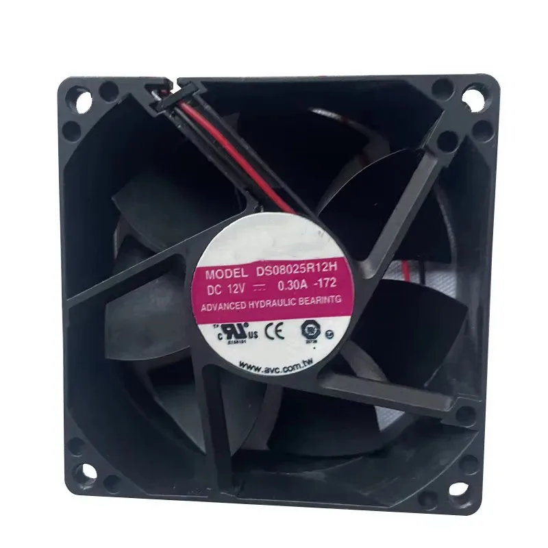 80x80x25mm 80mm  8025   DS08025R12H DC12V 0.3A 2PINS axial fan