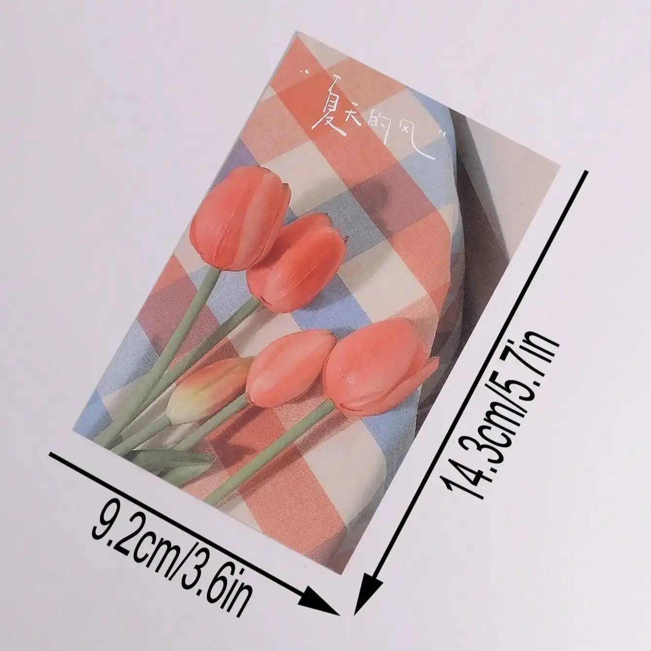 癒し系の花柄風景模様の紙、30枚/パック、家庭や学校の壁の装飾に（ステッカー付き）