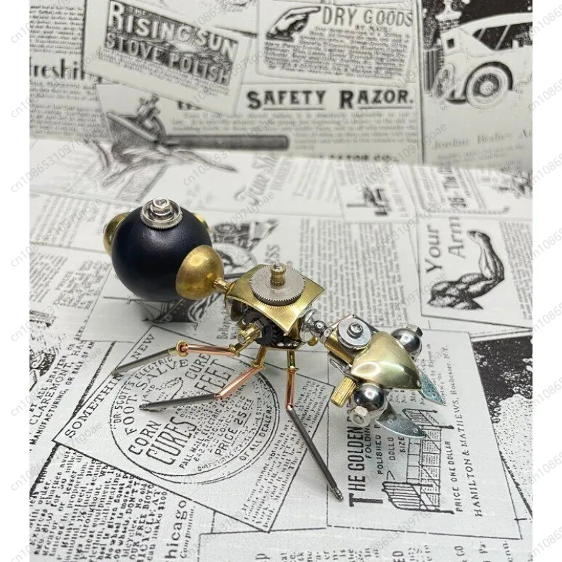 Steampunk Metal Mechanical Ant Model Handmade Ornament Gift