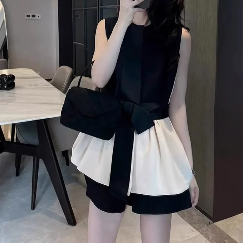 New In Woman Shorts Korean Style Elegant Products Casual Cheap And Stylish Hot Offers Classic Short Sets For Women 2 Pieces