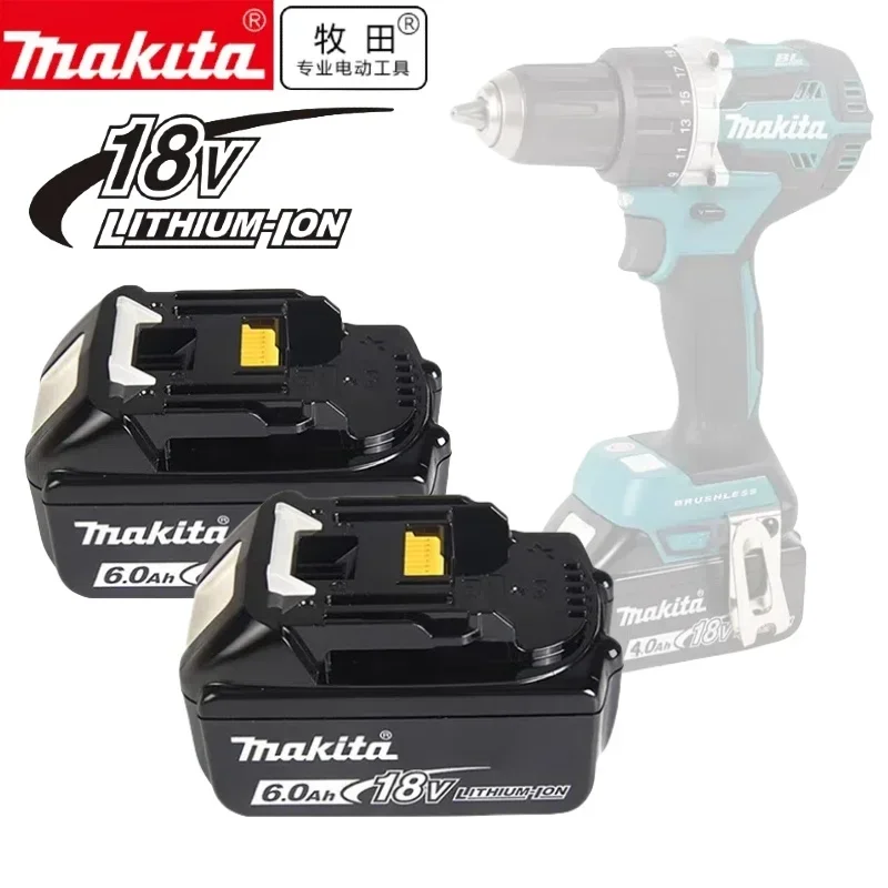 

Оригинальная Аккумуляторная Батарея Makita 18 в, 6,0 Ач, аккумуляторная батарея для электроинструментов 18 в, makita Запасная батарея LXT BL1860B BL1860 BL1850 BL1830