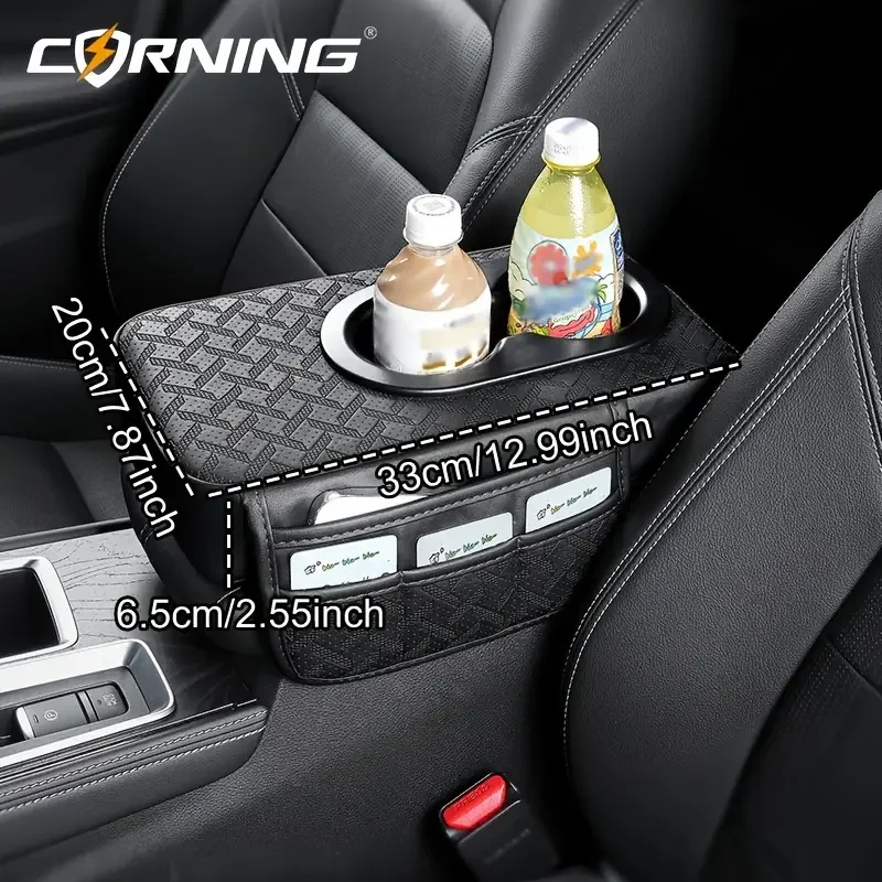 Four-season Universal Model Central Armrest Multifunctional Car Box Mat Protector Cushion Cup Seat Pad New Interior Products