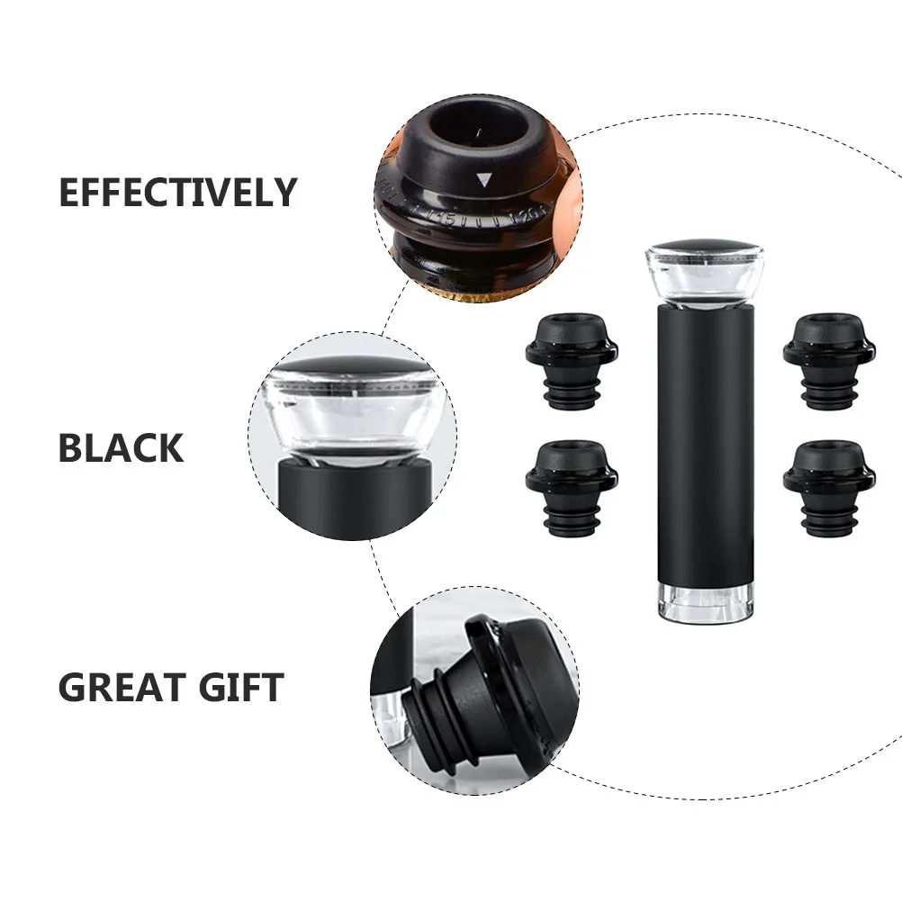 

1Set Wine Vacuum Stopper Reusable Practical Bottle Accessory Keep Wine Fresh Tool for Home Bar Party Bottle Stopper
