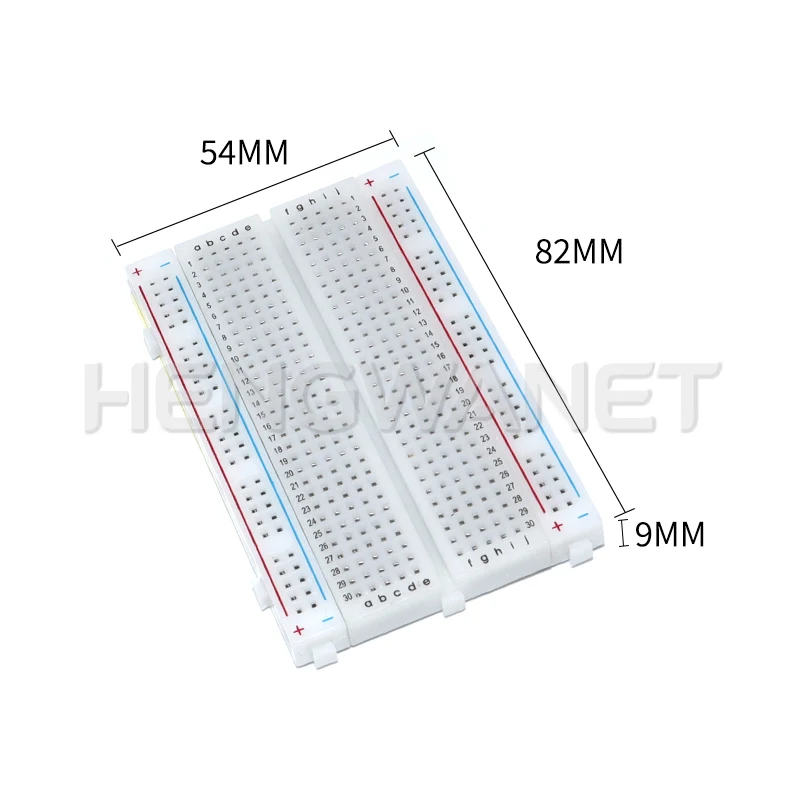 400 Tie Points Solderless PCB Breadboard for Bus Test Circuit Board Mini Universal Test Protoboard DIY Bread Board