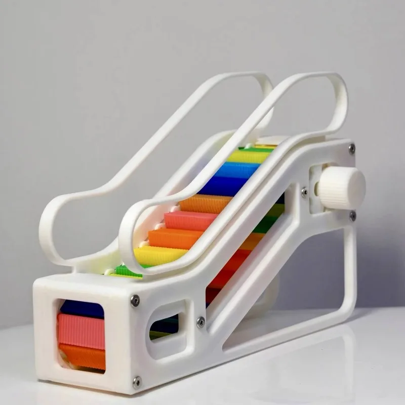 3D printed escalator ornament, manual version, environmentally friendly degradable material, durable model teaching