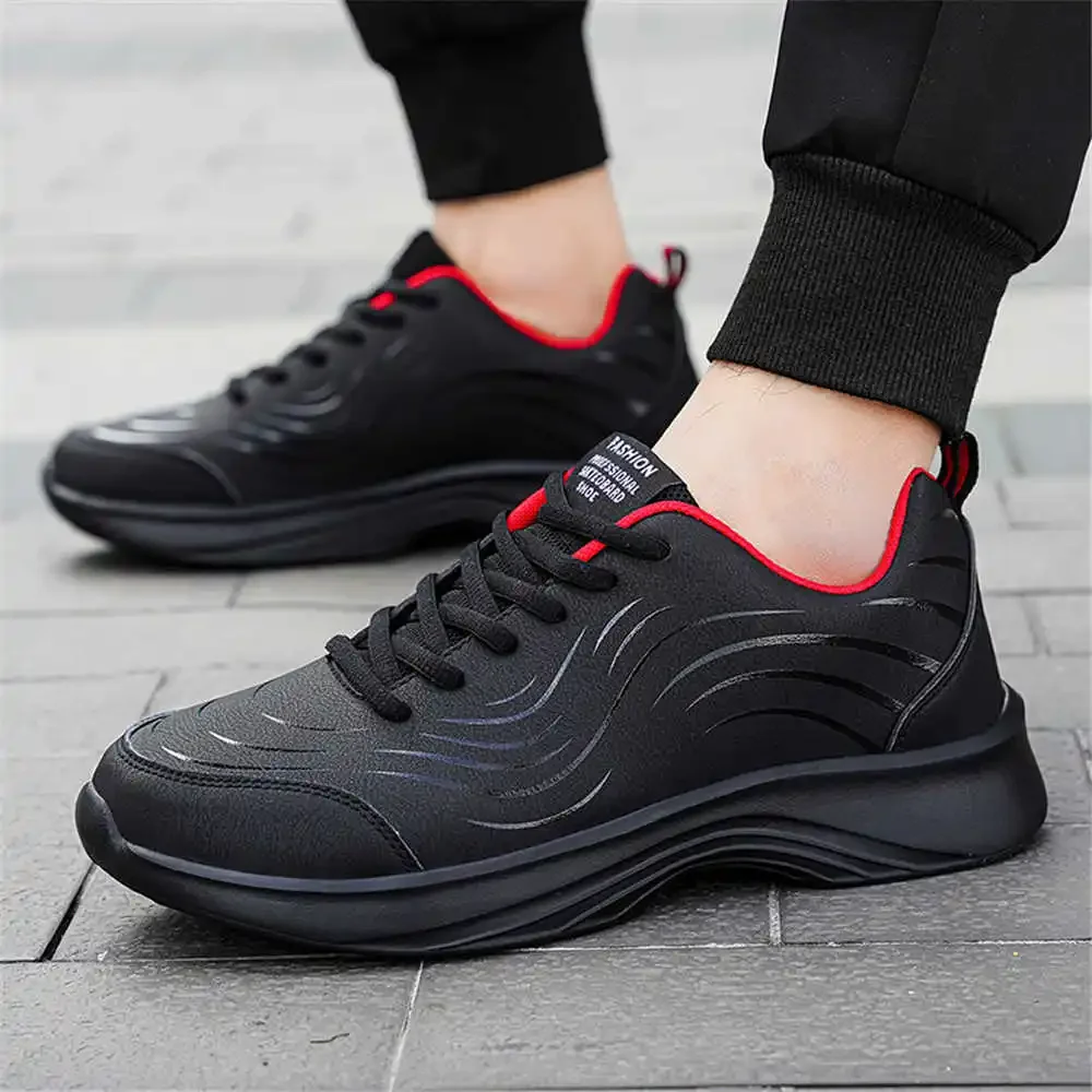 

Round Tip Ecoleather Link Vip Woven Black Shoes Men Sneakers Men's Sneakers 49 Size Sports Functional Classical Upper