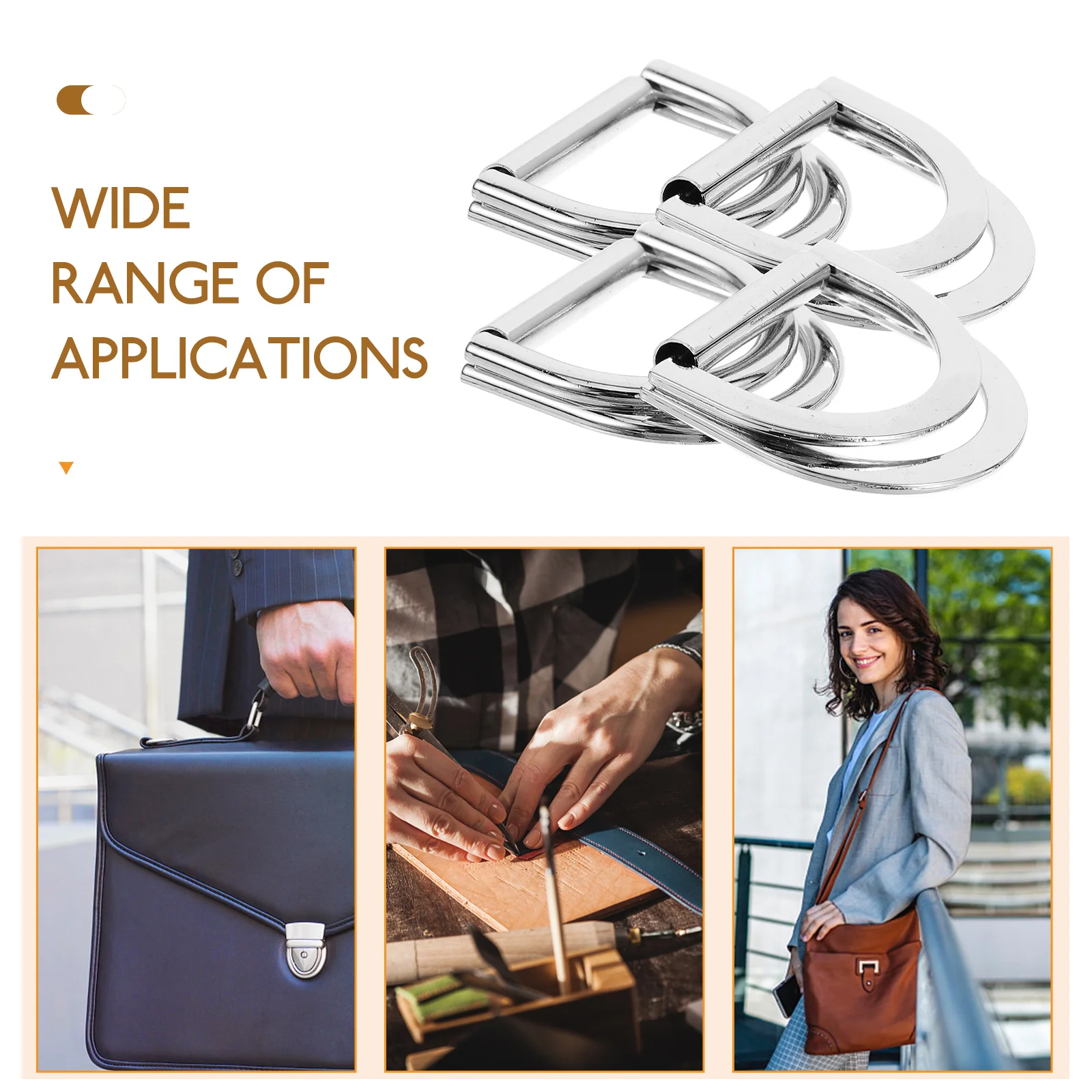 

10pcs Buckles Metal Strap Buckles For Diy Clothing Accessories Belt Bag Purse Repair Craft Projects Mens Women