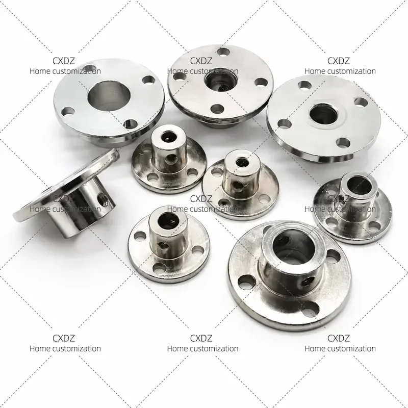 10pcs Rigid Flange Coupling High Hardness Metal Guide Shaft Support for Optical Shaft and Motor