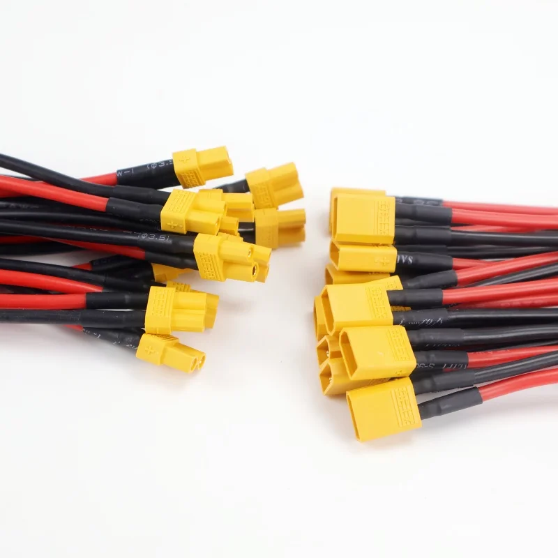 6 قطعة XT30 موصل البطارية المتوازي كابل ذكر/أنثى المزدوج تمديد Y على شكل 16AWG 10 سنتيمتر سلك السيليكون للتحكم عن بعد بدون طيار