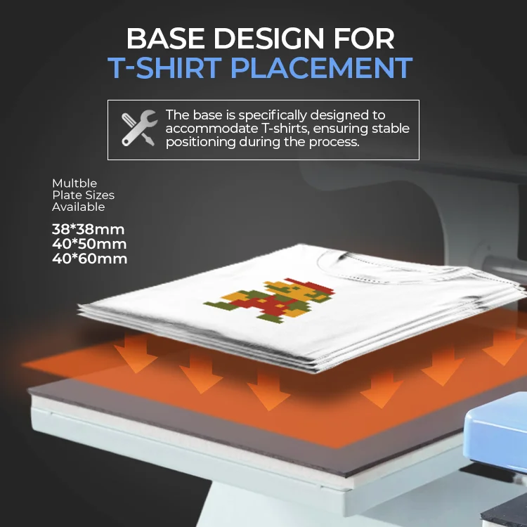 High-Precision Pneumatic Auto Heat Press Machine For T-Shirt Sublimation Dual Station With Automatic Control
