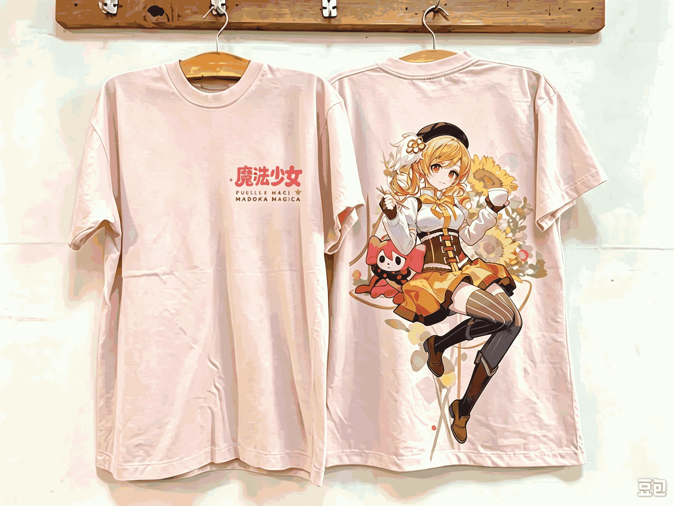 Madoka Magica Print T-shirts for Men Women Fashion Hip Hop Oversized Unisex Streetwear Trendy Cotton Short Sleeves Couples soft
