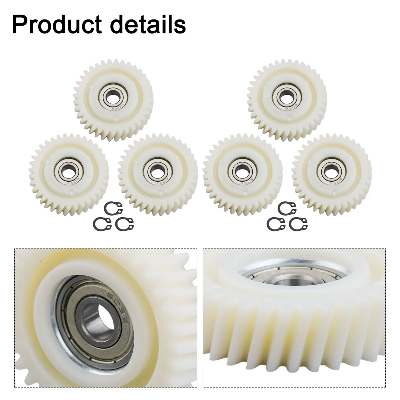 6pcs E-Bike 31T/35T/36T Nylon Gear Hub Motor Planetary Gear 608 Bearing Wheel Hub Electric Bicycle Accessories