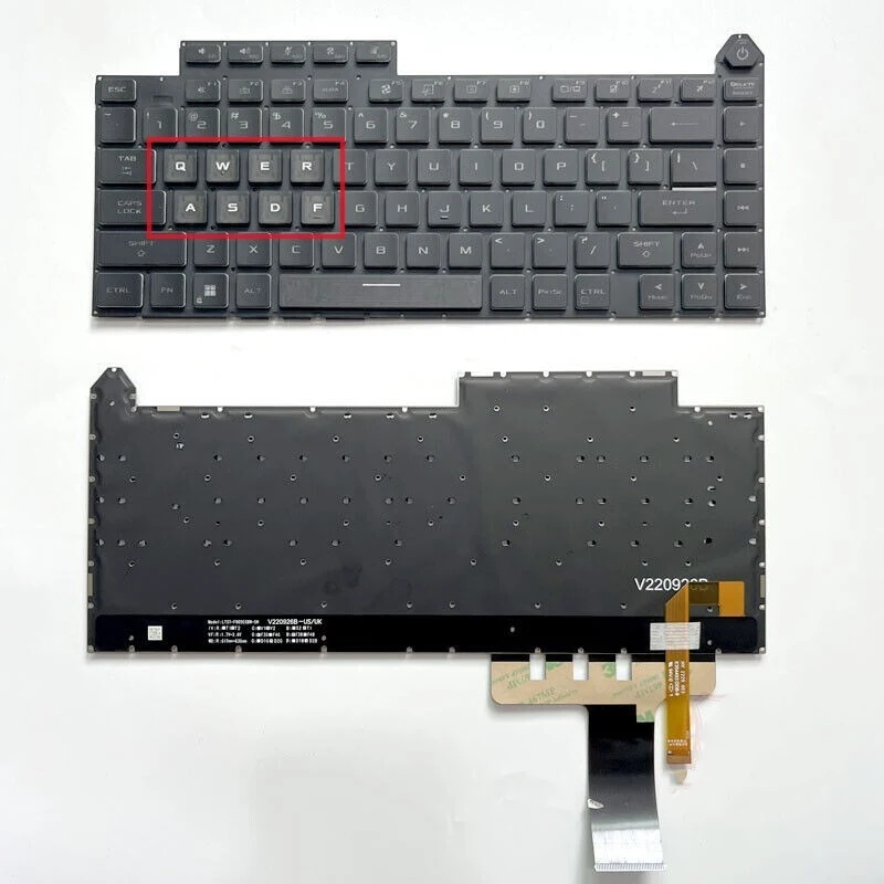 YY+New for Asus ROG Strix Scar G16 G614J G614JU G614JV G614JI US RGB backlit keyboard