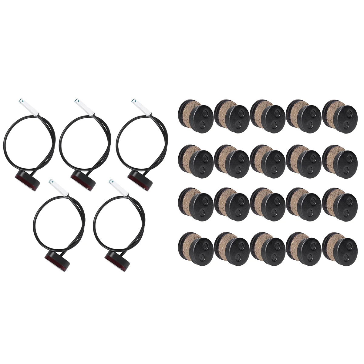 

Прямая поставка-40 шт. комплект дисковых тормозных колодок MTB для Xiaomi Mijia M365 и 5 шт. задний фонарь стоп-сигнал с линией