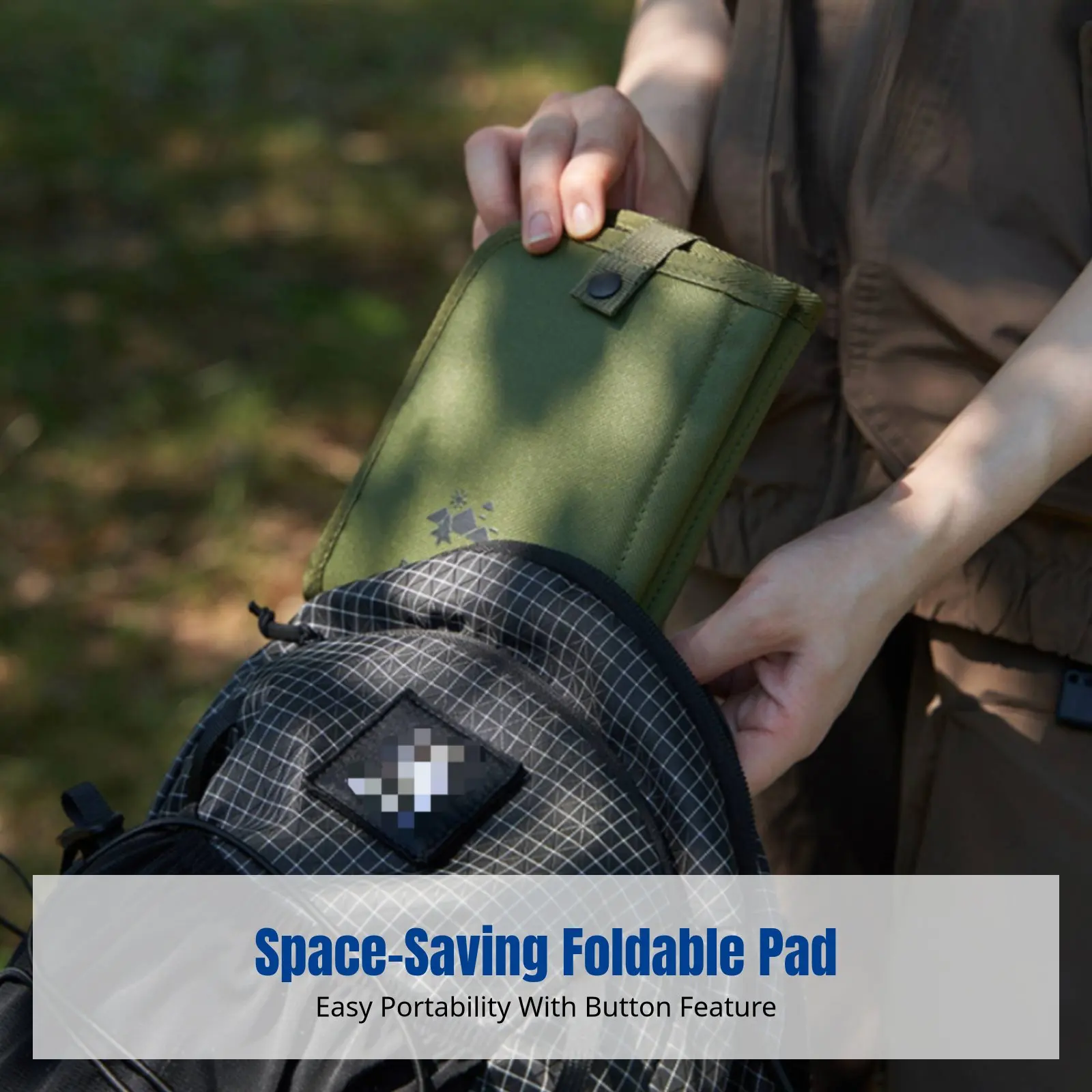 Minimalist Portable Folding Seat Pad, Double-Sided, All-Season, Outdoor Travel Mat