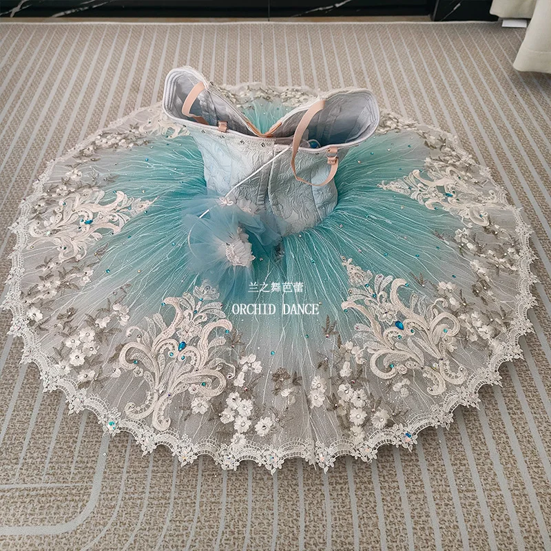 BT01211 taille personnalisée professionnelle couleur personnalisée enfants filles femmes adultes bleu Ballet Tutu Costumes