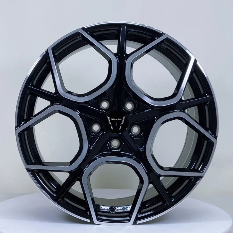 Customized Lightweight Aluminum Alloy 6061-T6 Forged Wheels OEM ODM Off Road Wheels Modified Hub 19 Inch Black Rims for Cars