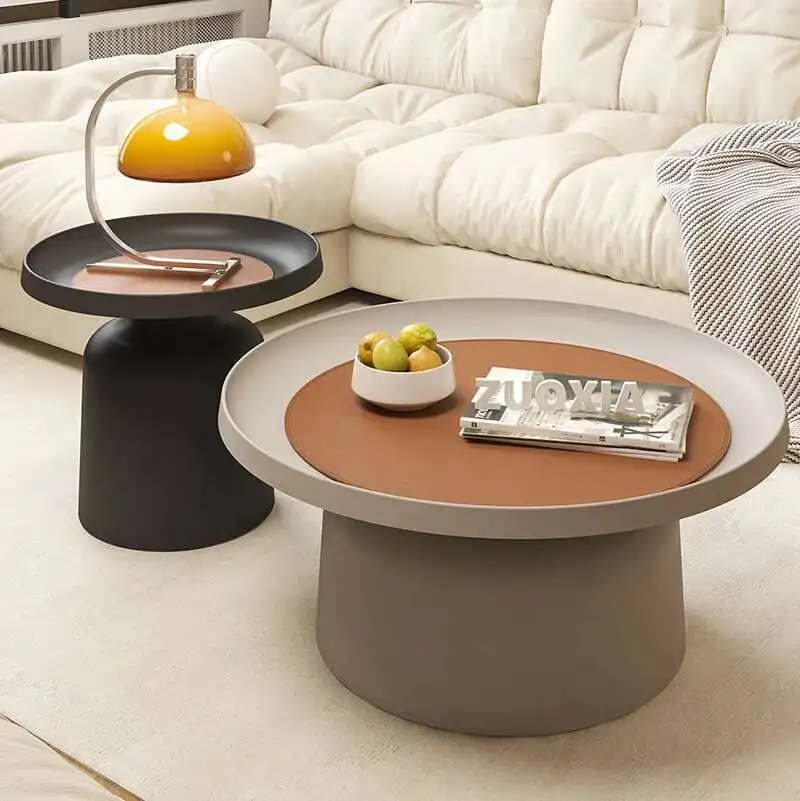 

Simple Modern Tray Coffee Tables Luxury Black Metal Standing Side Table Coffee Table Large Minimalist Mesa Plegable Furniture