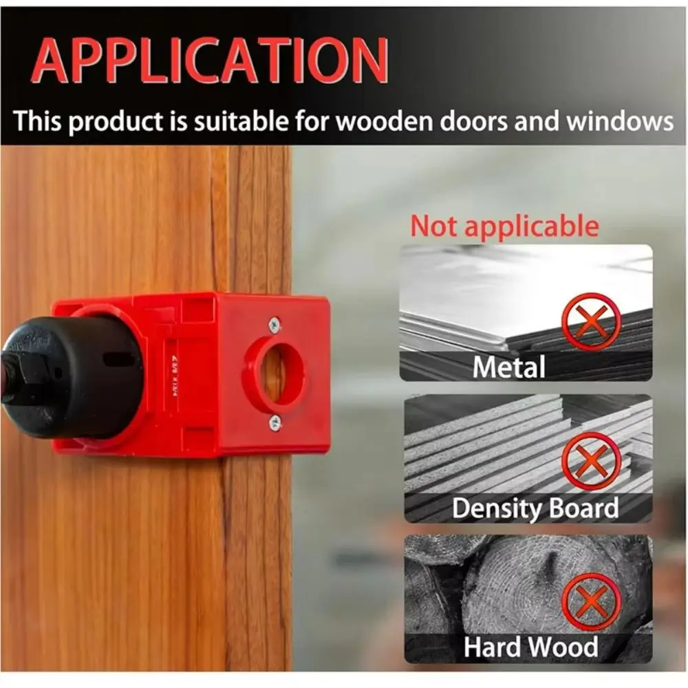 اللكم قفل الباب طقم تثبيت أدوات تحديد المواقع بدقة قفل الباب ثقب المنشار مجموعة البلاستيك الكربون الصلب مثقاب الخشب #3