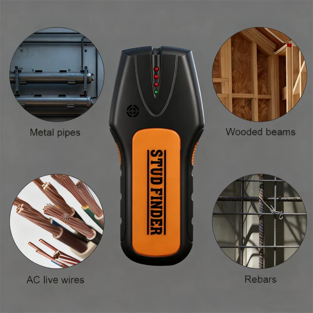 New Multifunctional Handheld Metal Detector Stud Wood Finder Electronic Measuring Instrument Electronic Wall Detector Finders