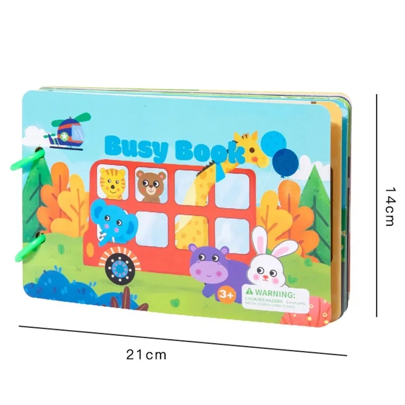 My Preschool Busy Activity Book 3 Years Old Montessori Board Quite Sticker Books Logic Life Skill Learning Matching Game