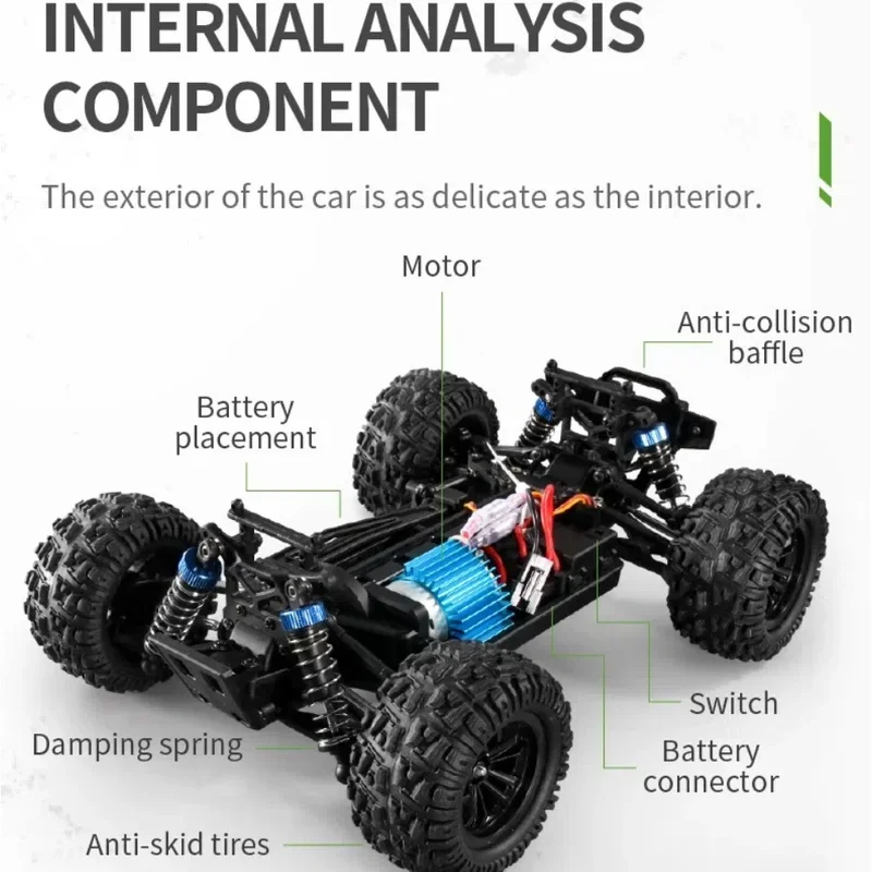 Grenzüberschreitendes ferngesteuertes Auto Toy Boy Drift Racing Allradantrieb 1:16 Hochgeschwindigkeits-Geländewagen mit Fernbedienung im Maßstab 1:16