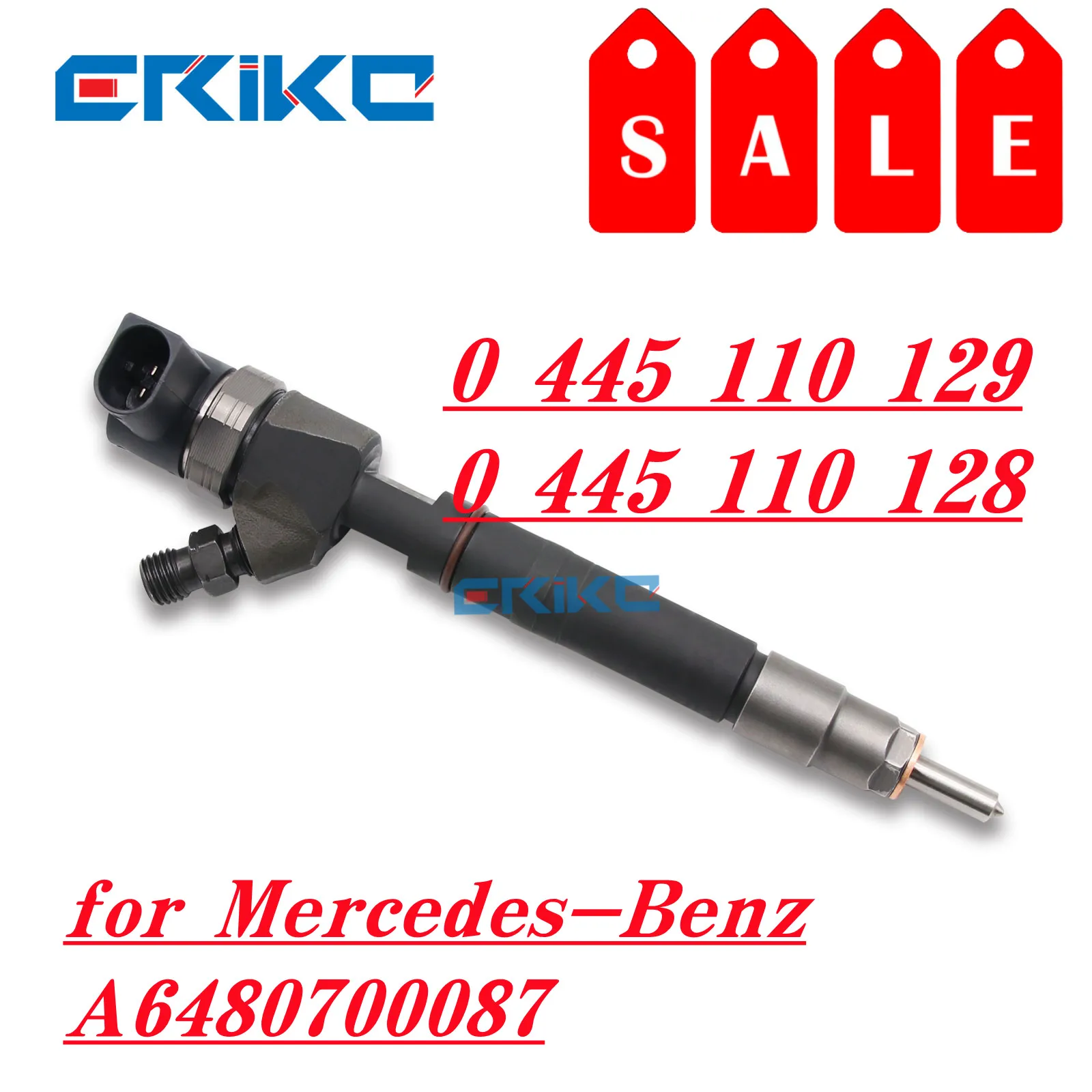 

0 445 110 129 Common Rail Fuel Injector 0 445 110 128 Diesel Injector Nozzle 0445110128 0445110129 for Mercedes-Benz A6480700087