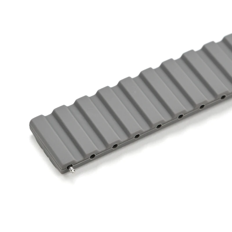 Cinturino per orologio pieghevole in acciaio inossidabile con cinturino in Silicone impermeabile morbido a sgancio rapido universale sostituisci 20mm 22mm