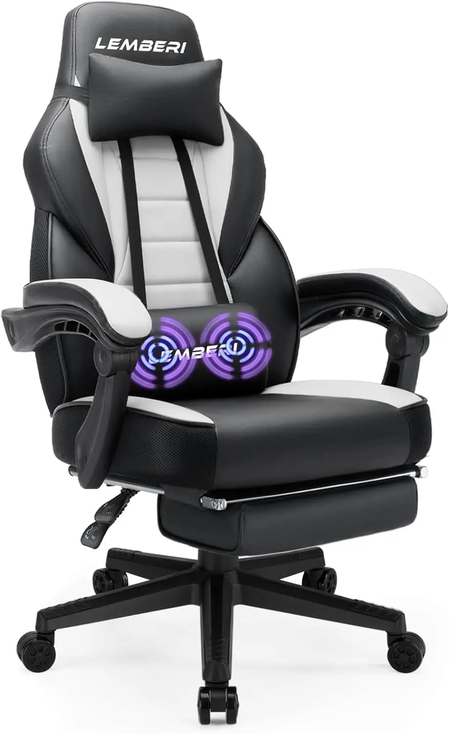 

Gaming Chairs with Footrest,Ergonomic Video Game Chairs for Adults,Big and Tall Gaming Chair 400lb Weight Capacity, Racing Style