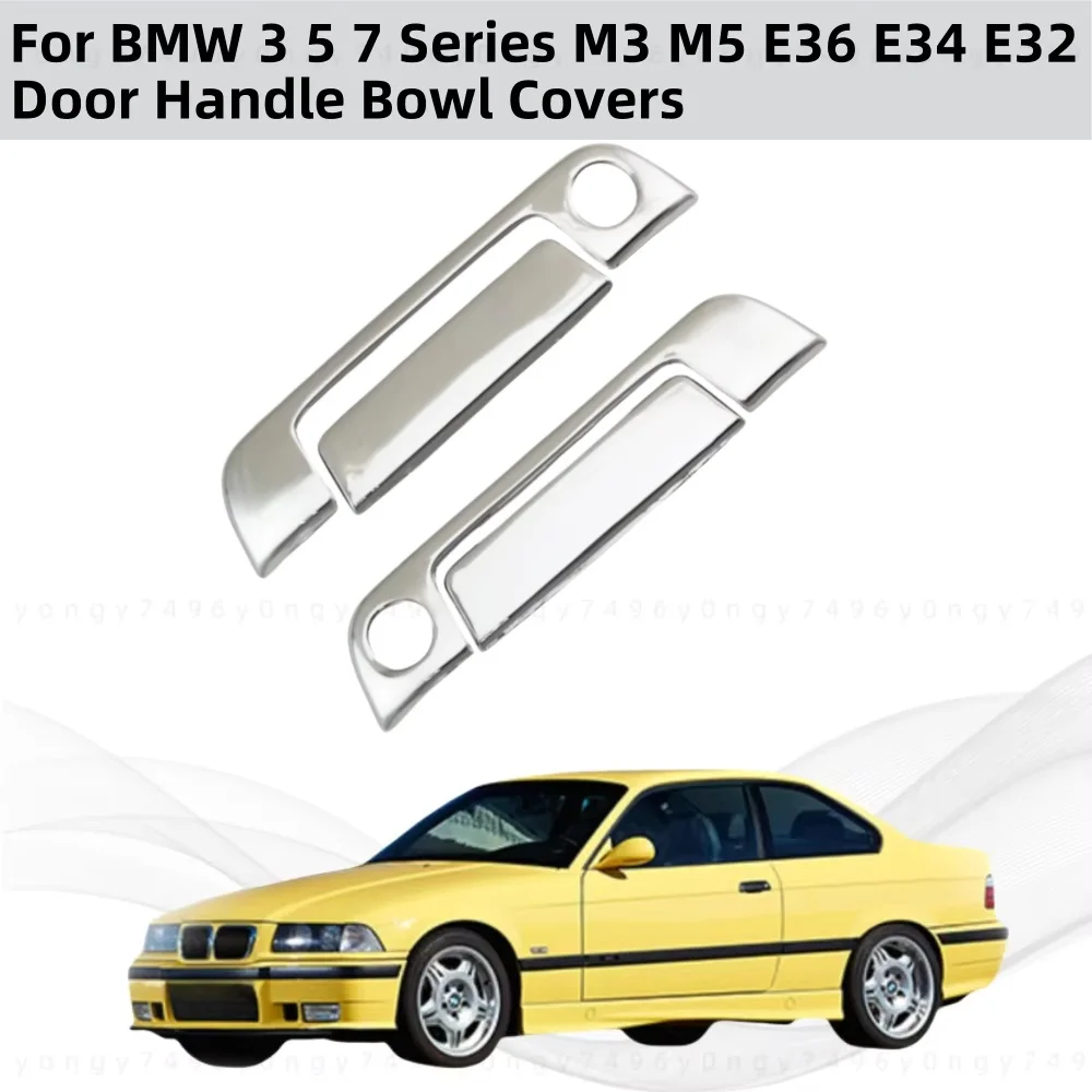 

Новые хромированные автомобильные аксессуары из АБС-пластика для BMW 3 5 7 серии M3 M5 E36 E34 E32 Чехлы на дверные ручки Накладка на автомобильные наклейки Стиль пасты