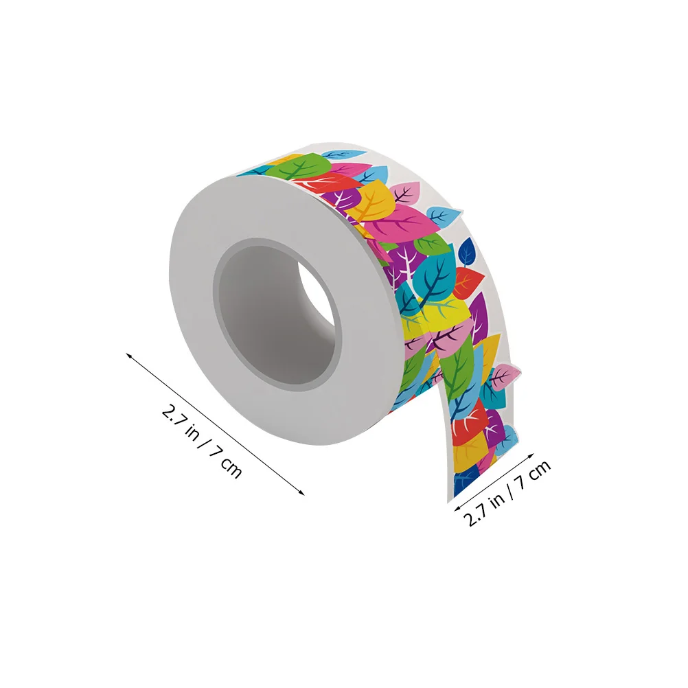 of Decorative Bulletin Board Border Sticker Bulletin Border Sticker Adorable Blackboard Border Trim Cartoon leaf