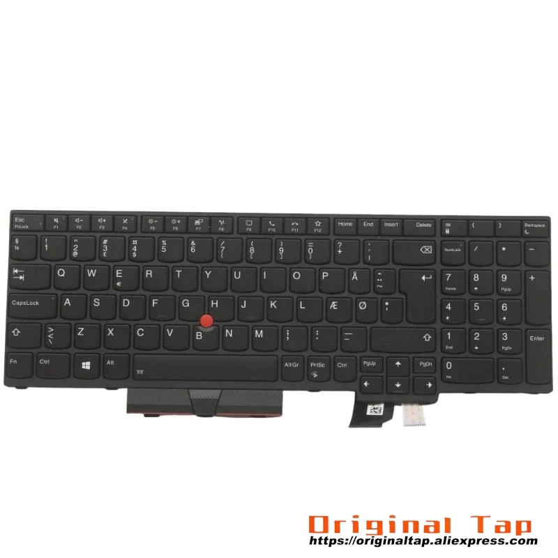 DK Danish Backlit Keyboard for Lenovo Thinkpad T15g P15 P17 Gen 1 5N20Z74793 5M10Z54330 5M10Z54329 5M10Z54331 5N20Z74867 5N20Z74