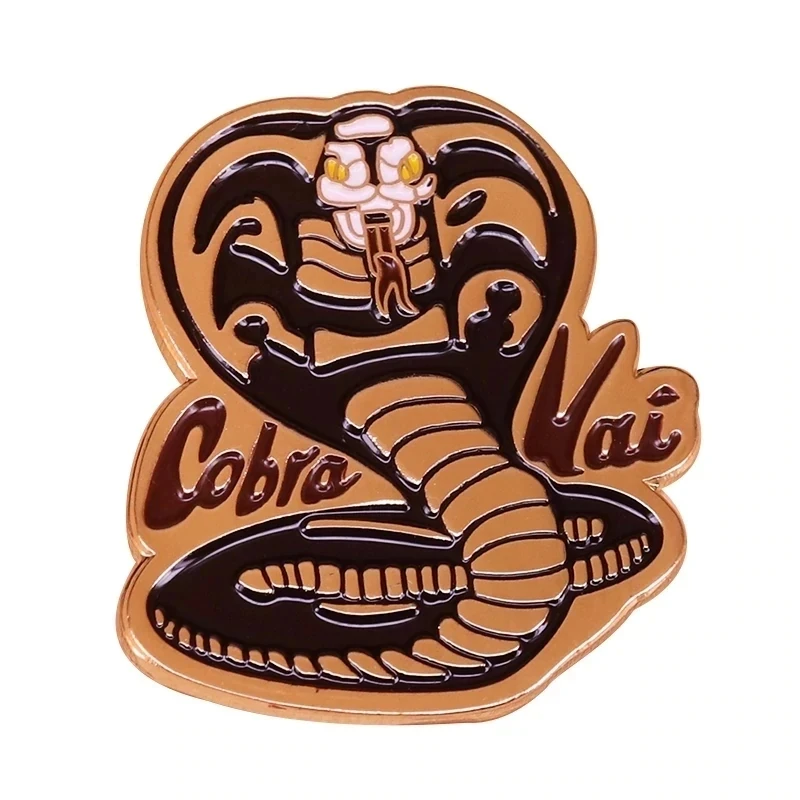 The Karate Cobra Kai Snake Enamel Pin Lapel Pin for Clothes Brooches on Backpack Briefcase Badge Jewelry Decoration Gifts